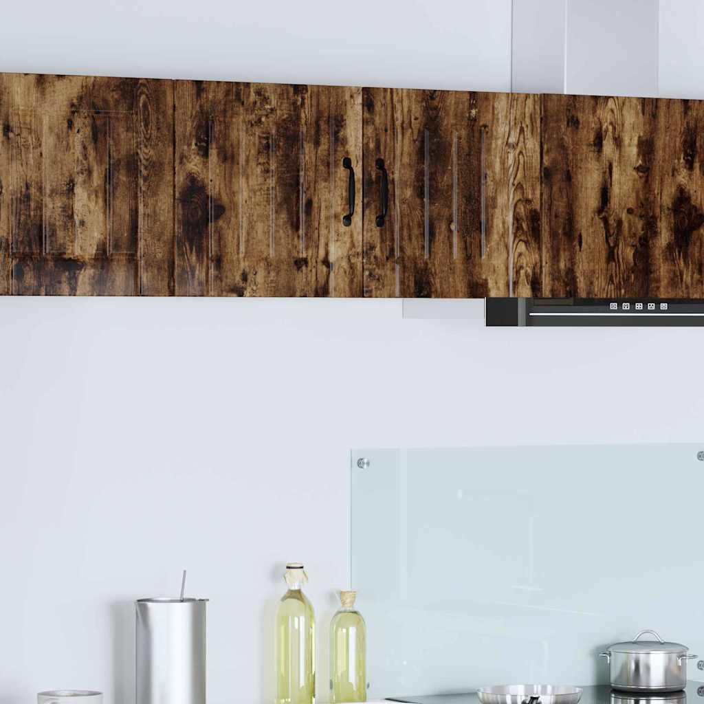 Küchenhängeschrank mit Regal Geräucherte Eiche 40 x 31 x 40 cm